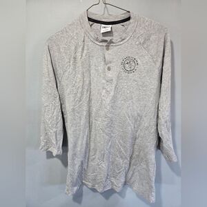 Mens Gymshark Legacy Henley Top Small Quarter Sleeves